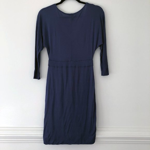 H&M 3/4 Sleeve Dress in Stormy Blue Size 6 - Picture 5 of 8